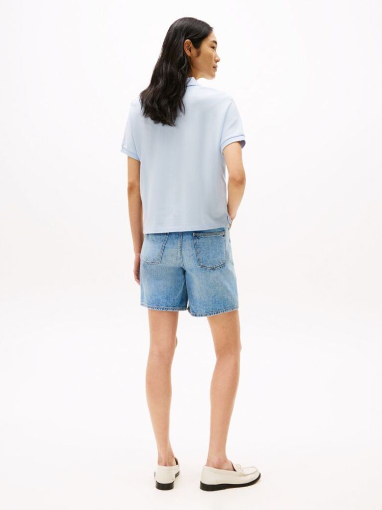 Blue Relaxed Polo Shirt  Women