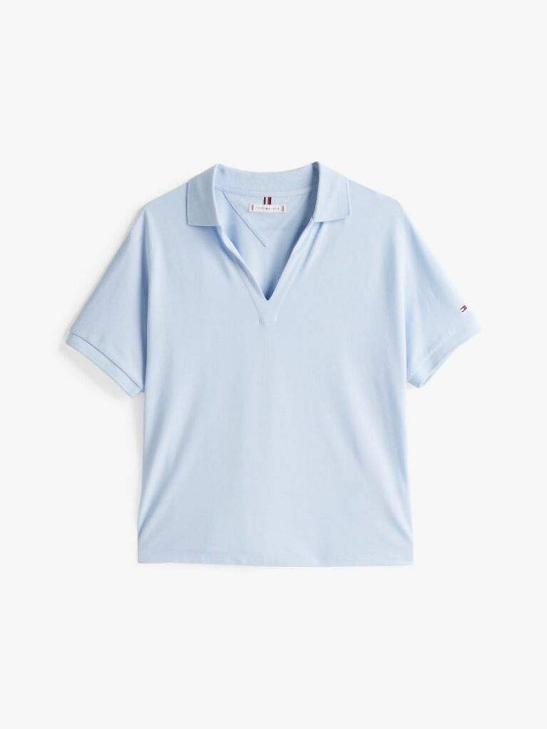 Blue Relaxed Polo Shirt  Women