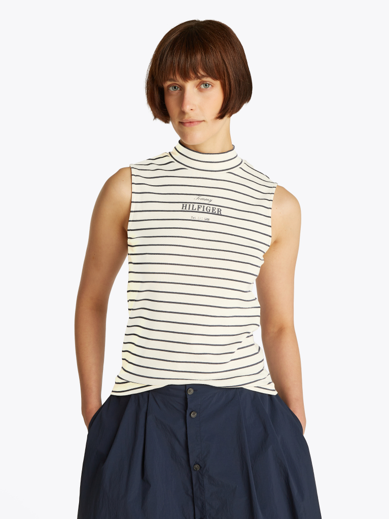 Multi Slim Fit Stripe Top  Women