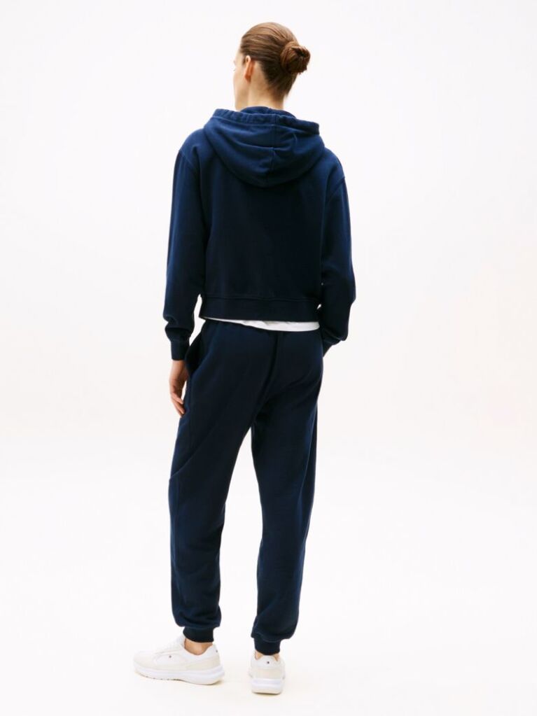 Μπλε Hoody Με Φερμουάρ Και Λογότυπο  Γυναίκες