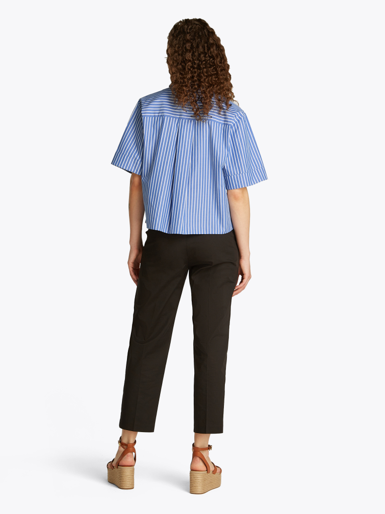 Multi Poplin Boxy Fit Shirt  Women