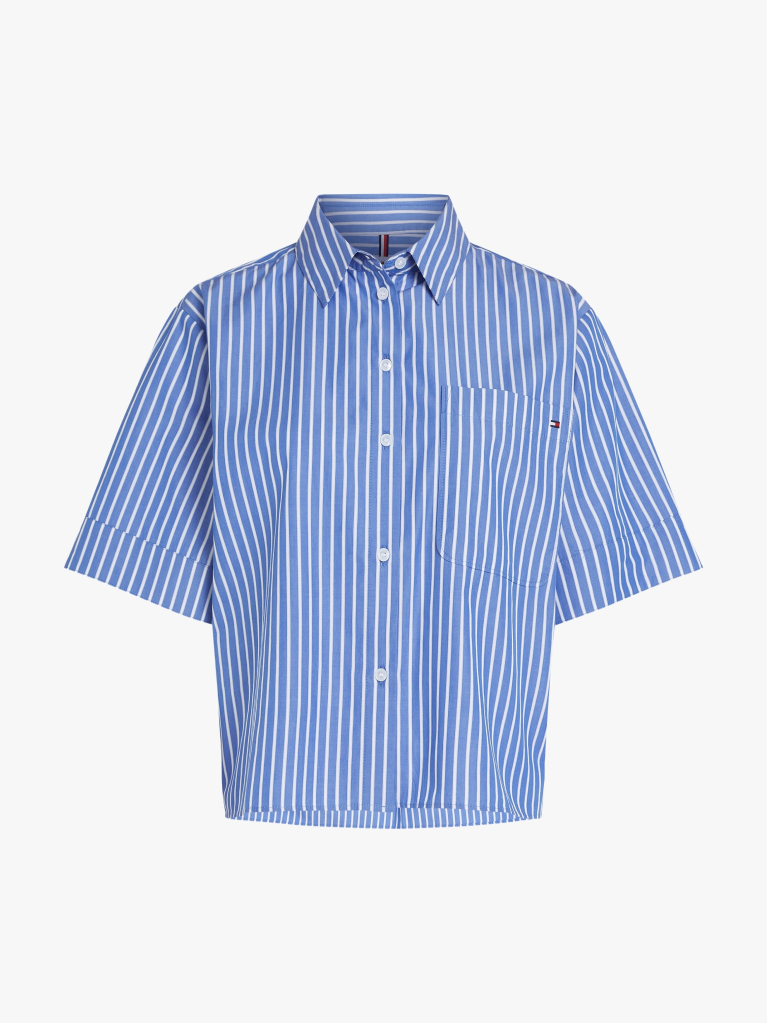 Multi Poplin Boxy Fit Shirt  Women
