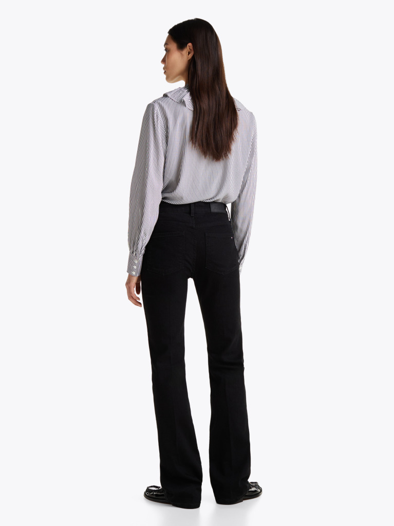 Black Black Mid Rise Bootcut Jeans  Women