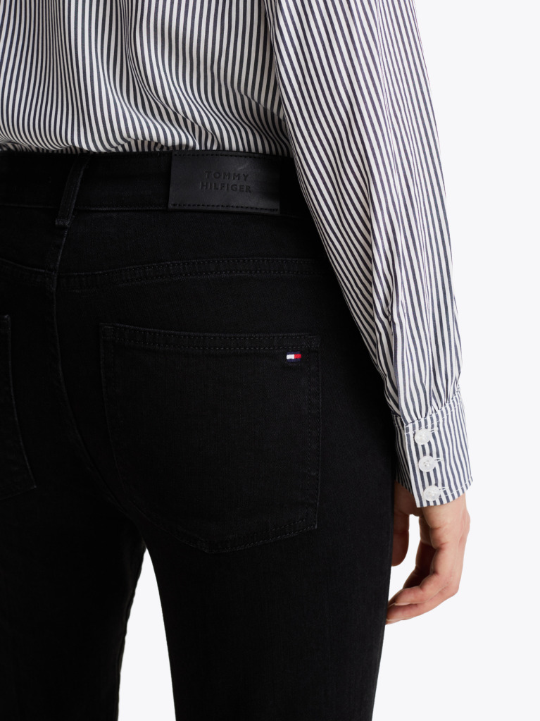 Black Black Mid Rise Bootcut Jeans  Women