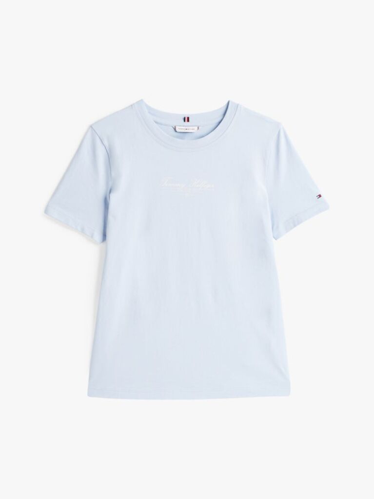 Μπλε T-Shirt Με Κλασική Λαιμόκοψη  Γυναίκες