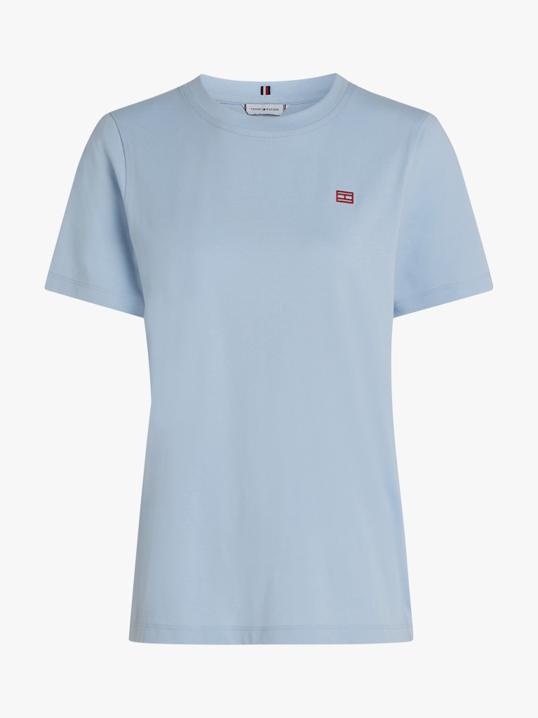 Μπλε T-Shirt Με Σημαιάκι Σε Αντίθεση  Γυναίκες