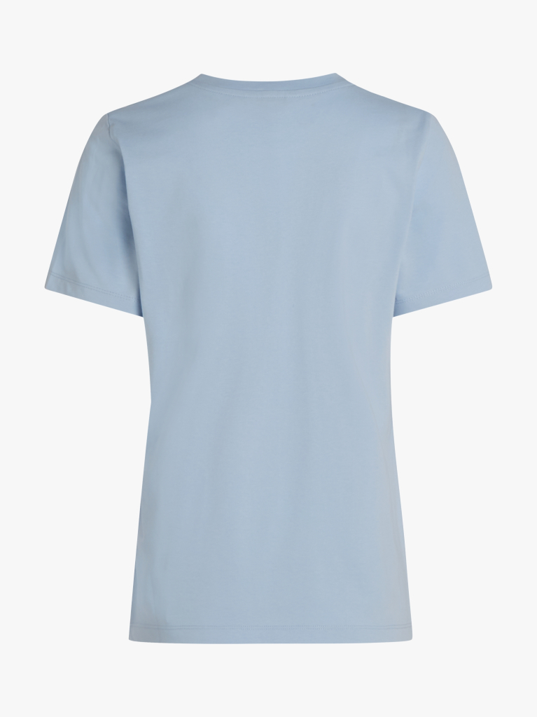 Μπλε T-Shirt Με Σημαιάκι Σε Αντίθεση  Γυναίκες
