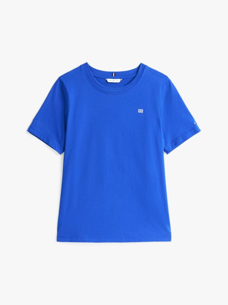 Μπλε T-Shirt Με Σημαιάκι Σε Αντίθεση  Γυναίκες