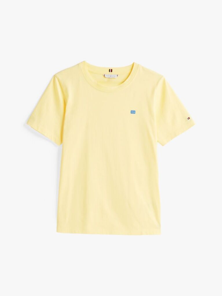 Κίτρινο T-Shirt Με Σημαιάκι Σε Αντίθεση  Γυναίκες