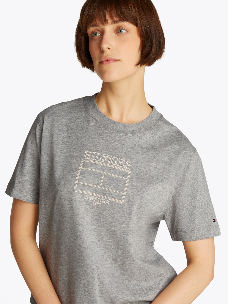 Grey Logo T-Shirt  Women