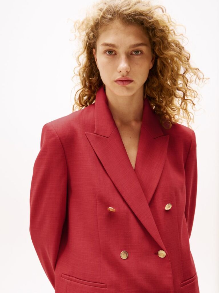 Red The Sofia Capsule Double Breasted Blazer  Women