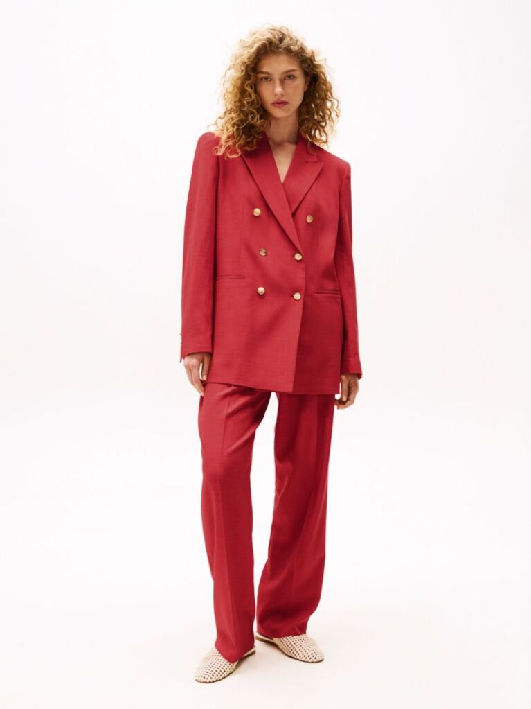 Red The Sofia Capsule Double Breasted Blazer  Women