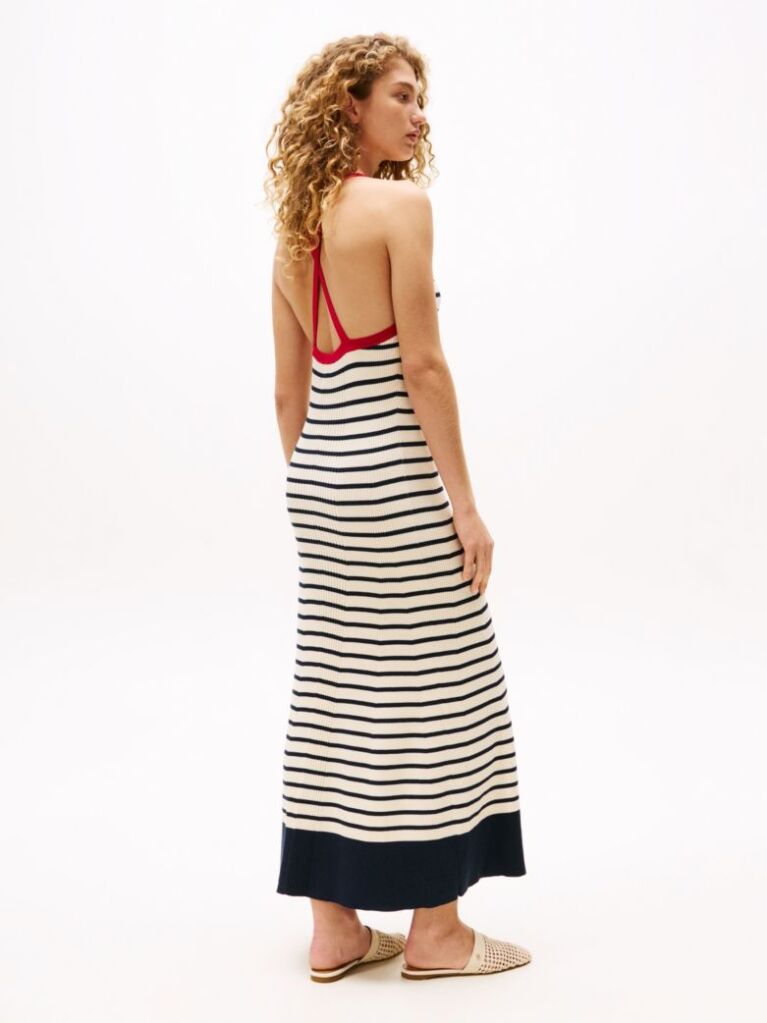 Multi The Sofia Capsule Knit Stripe Maxi Dress  Women