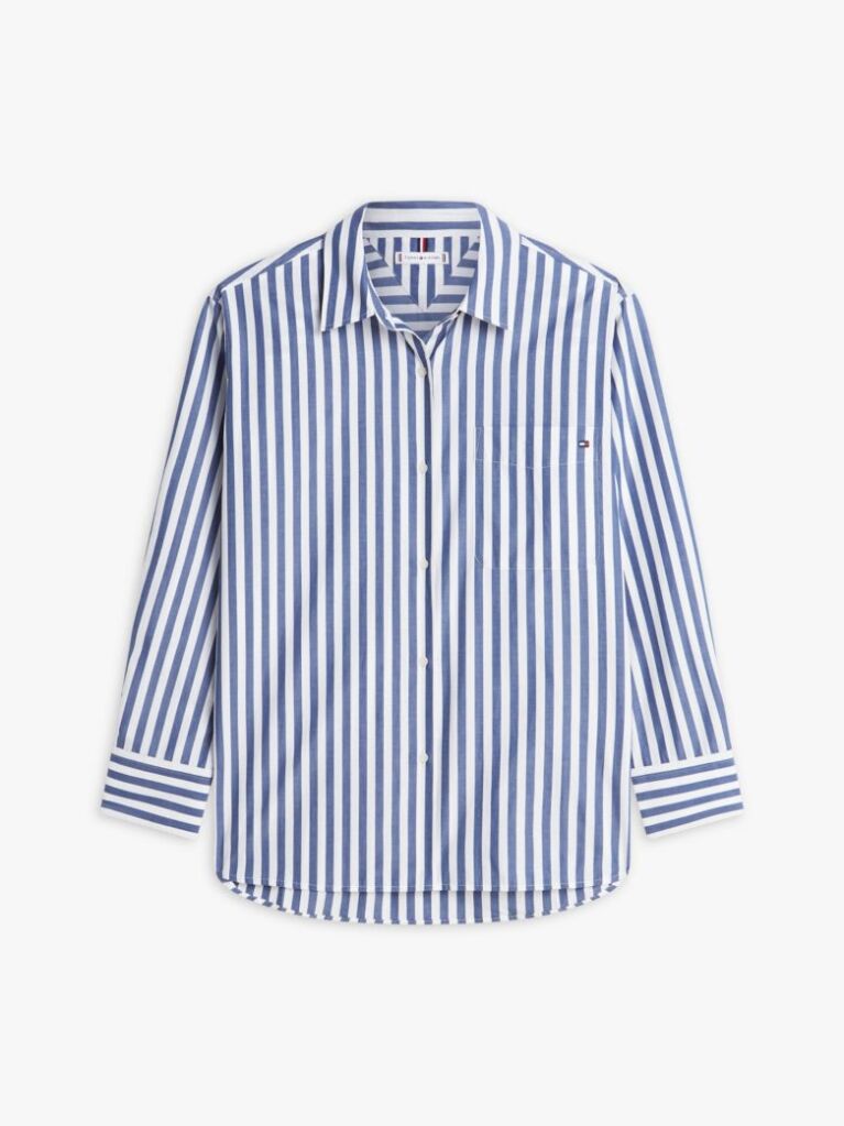 Multi Oversized Fit Poplin Shirt  Women