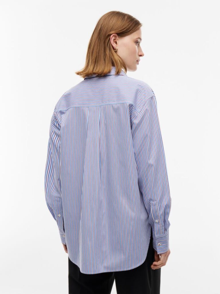 Multi Oversized Fit Poplin Shirt  Women