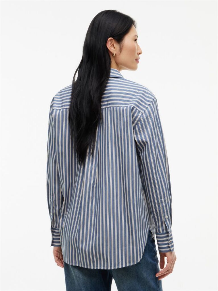 Multi Oversized Fit Poplin Shirt  Women