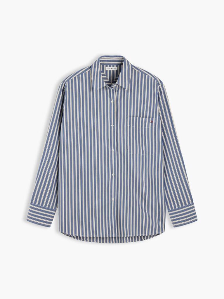 Multi Oversized Fit Poplin Shirt  Women