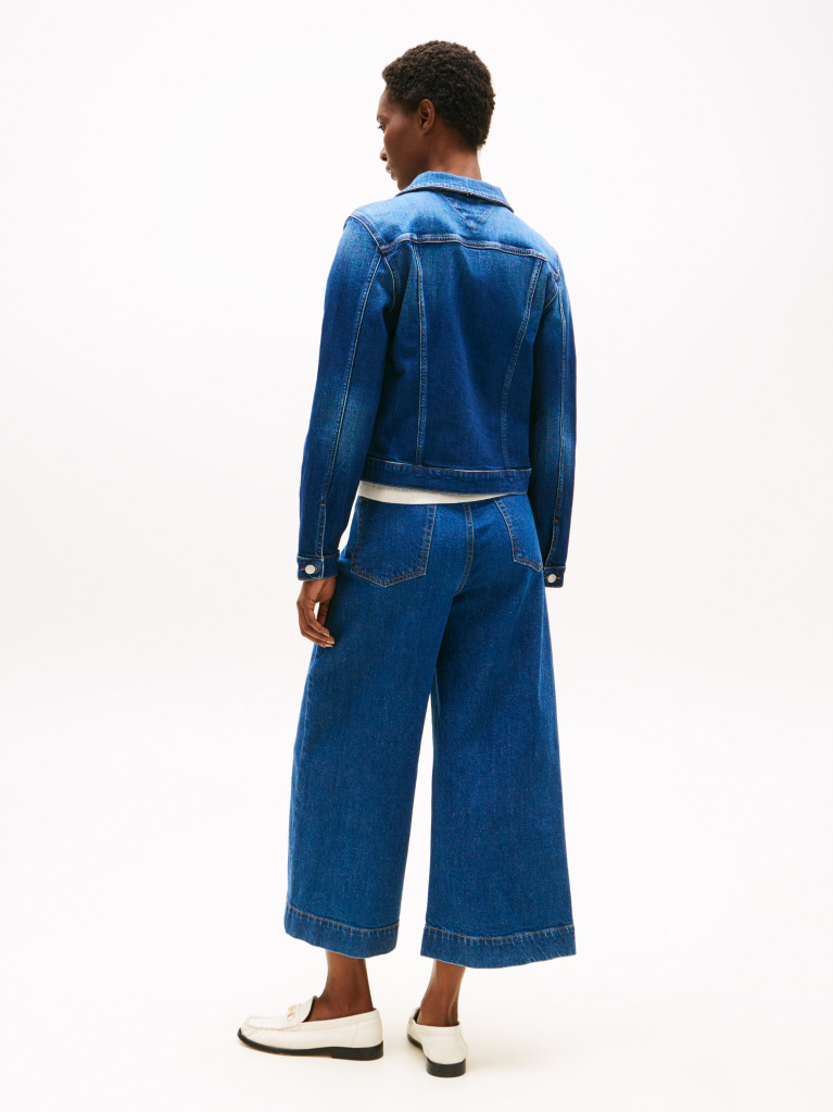 Blue Slim Denim Jacket  Women