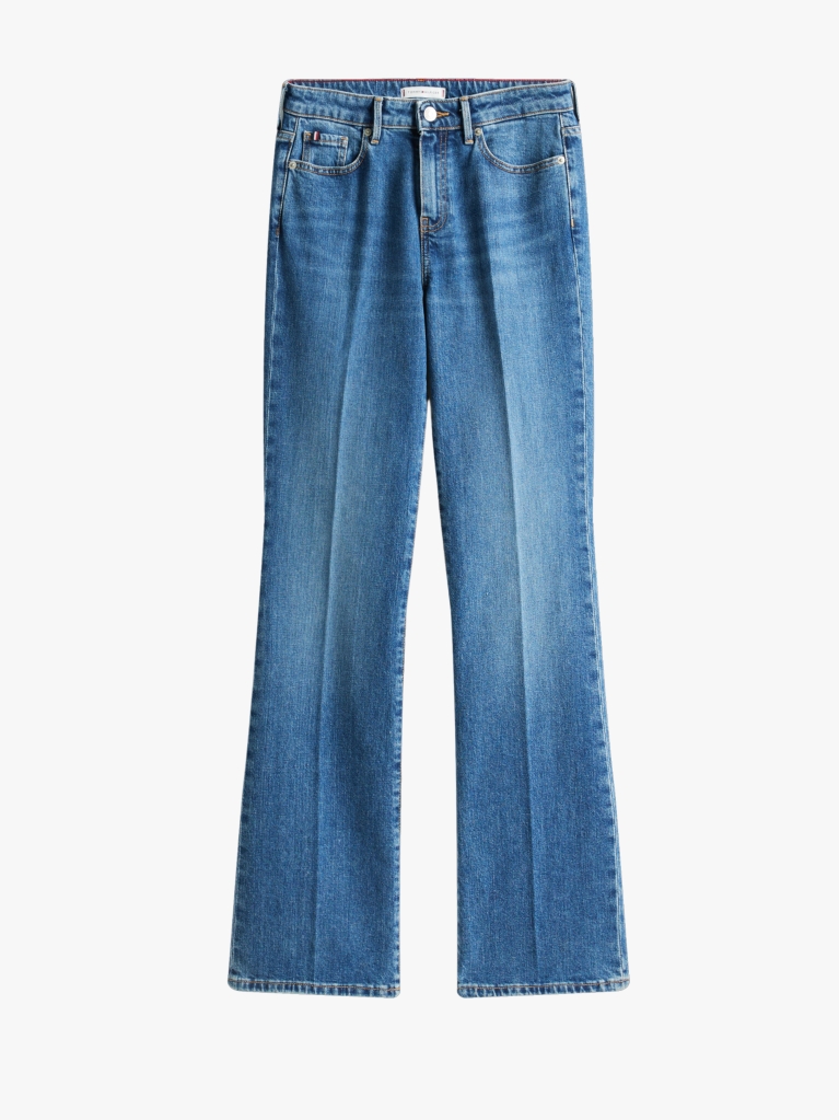 Blue Mid Rise Bootcut Jeans  Women