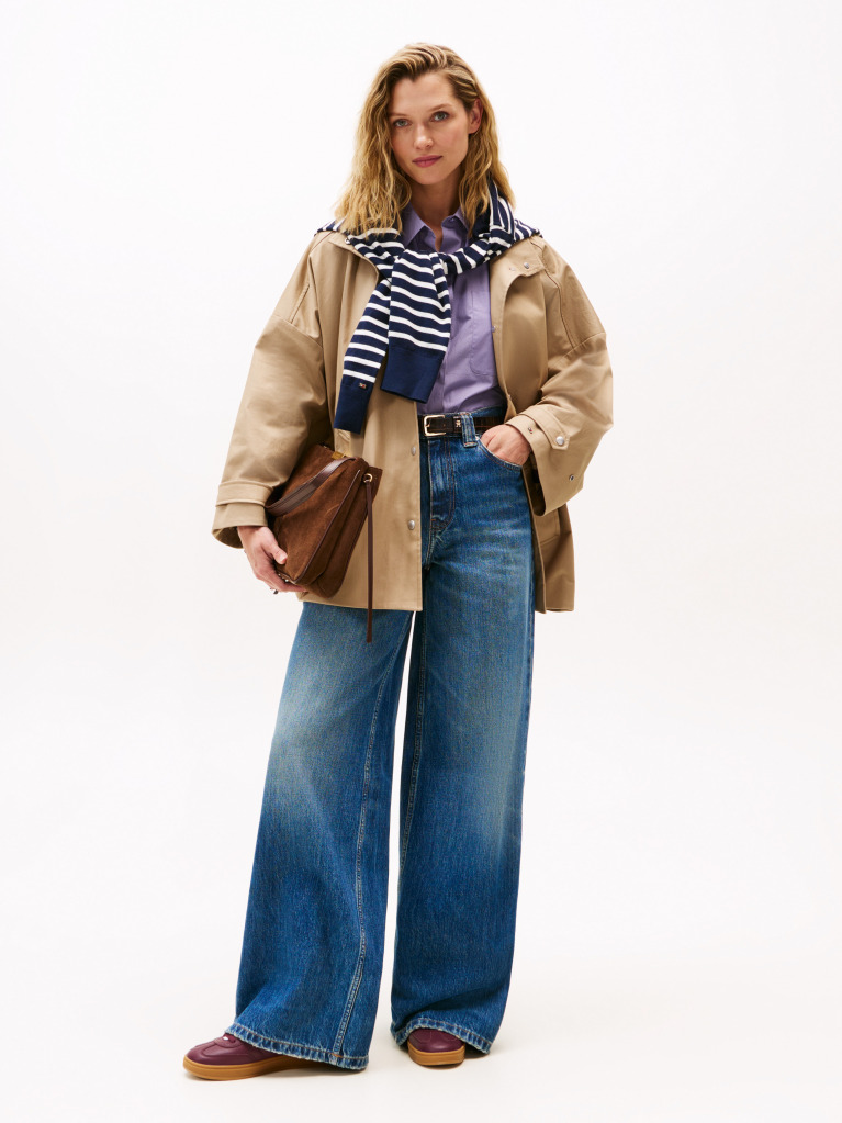 Beige Water Repellent Oversized Car Coat  Women