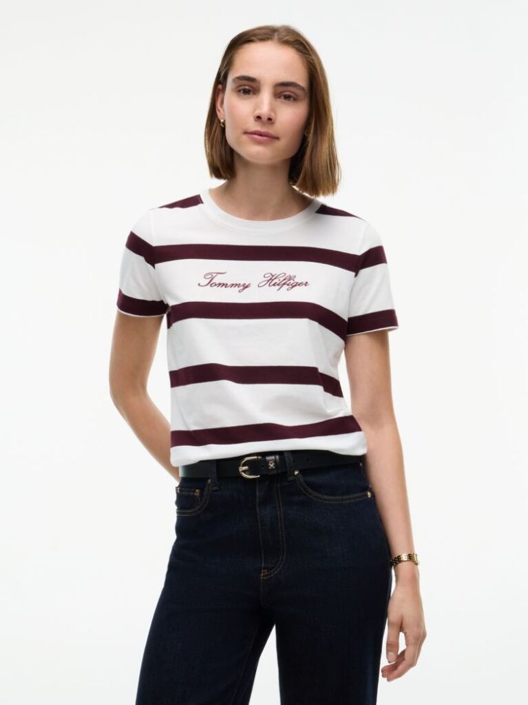 Multi T-Shirt Με Στρογγυλή Λαιμόκοψη Και Κεντητό Λογότυπο  Γυναίκες