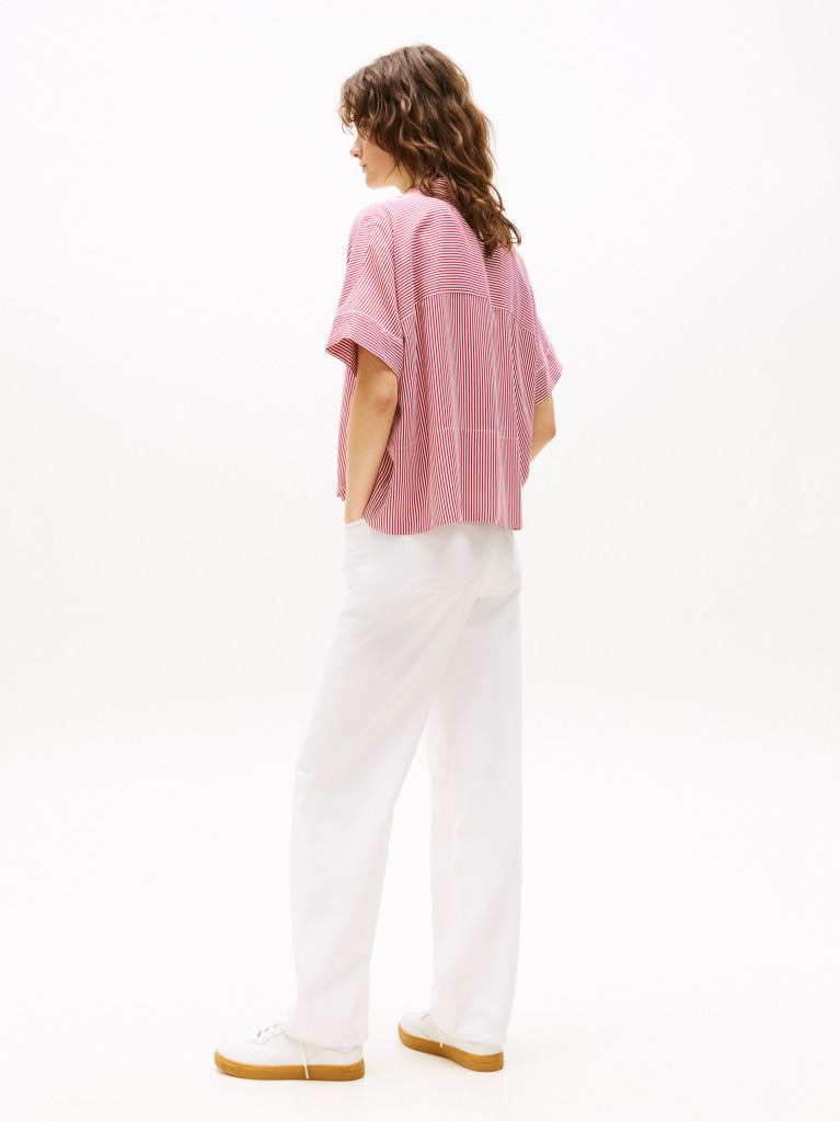 Multi Flag Short Sleeve Shirt  Women