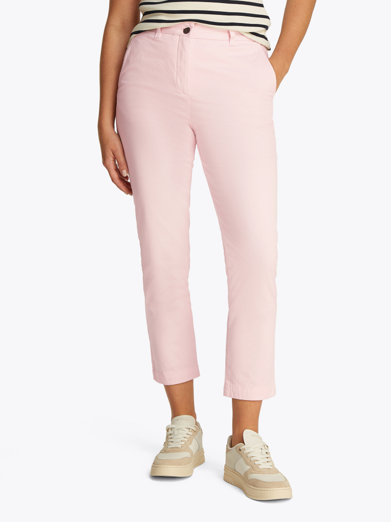 Pink Slim Fit Chinos  Women