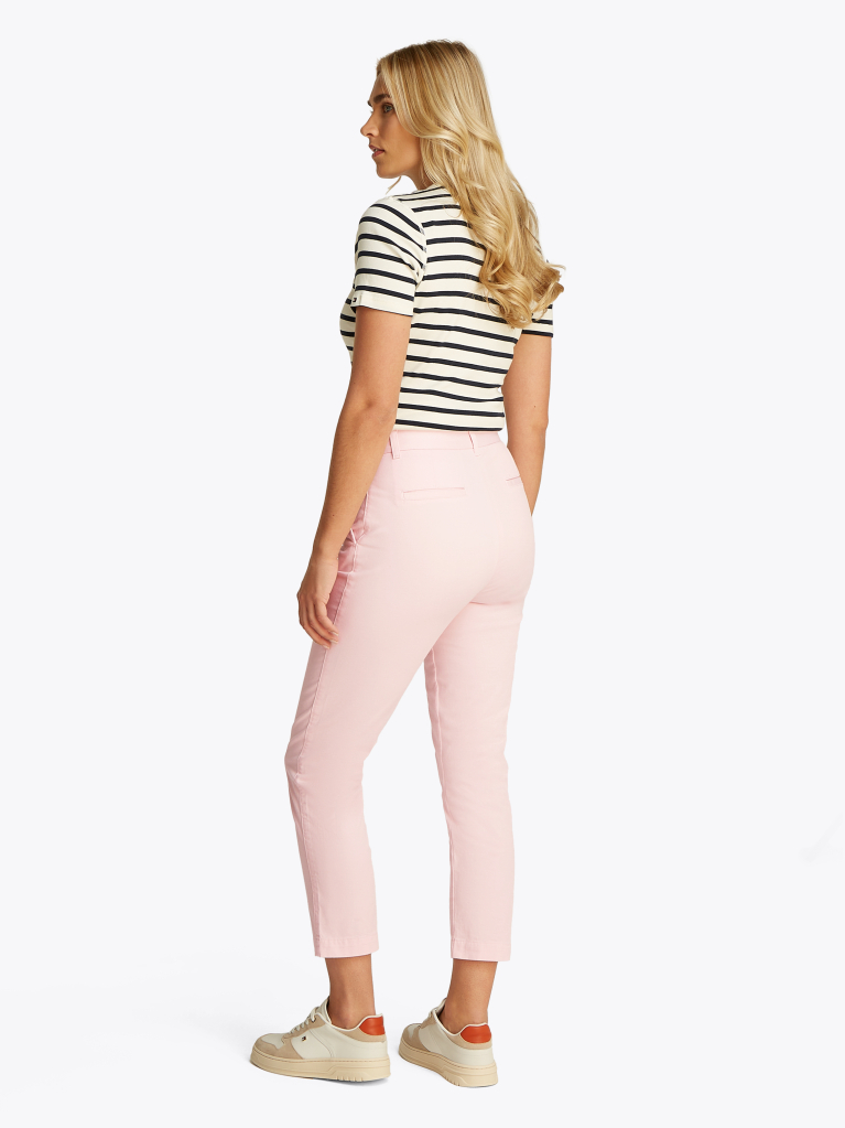 Pink Slim Fit Chinos  Women