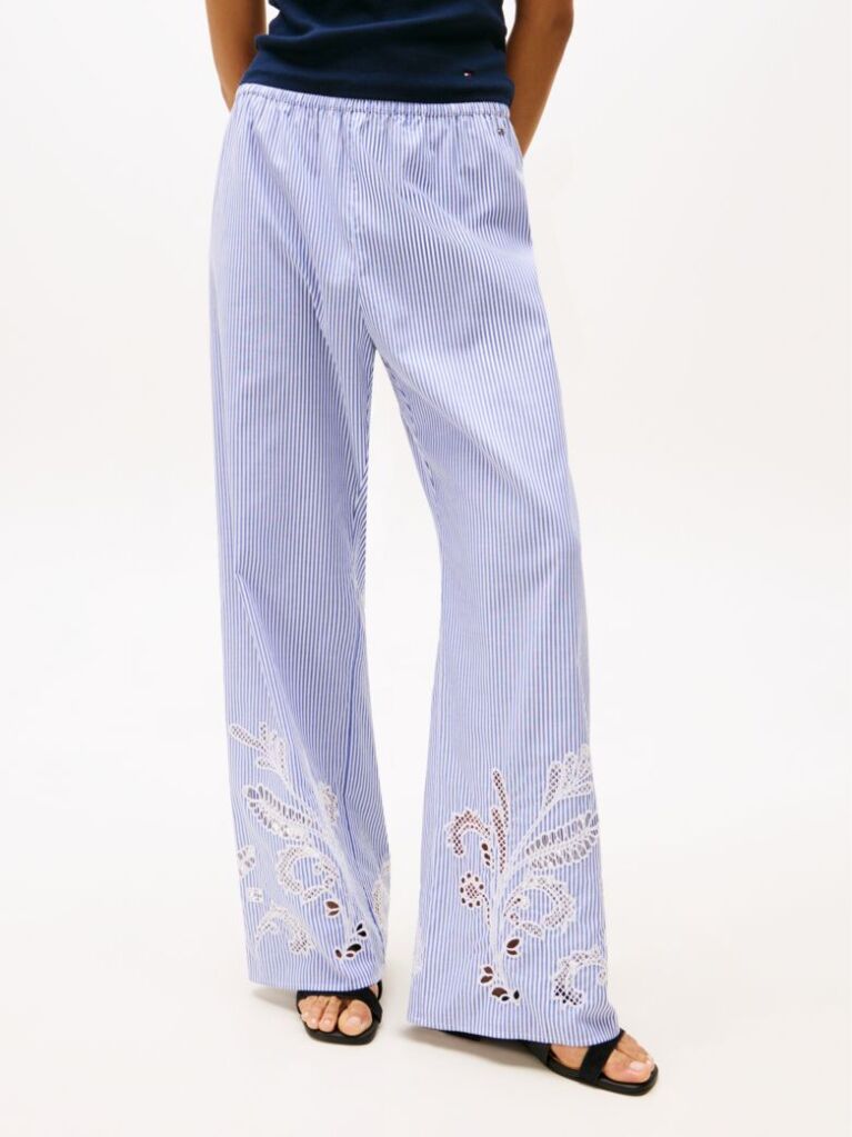 Multi Broderie Anglaise Loose Trousers  Women