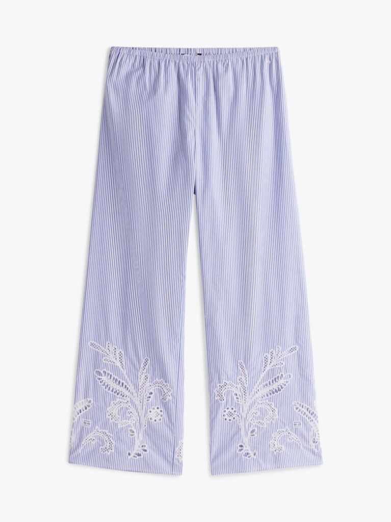 Multi Broderie Anglaise Loose Trousers  Women