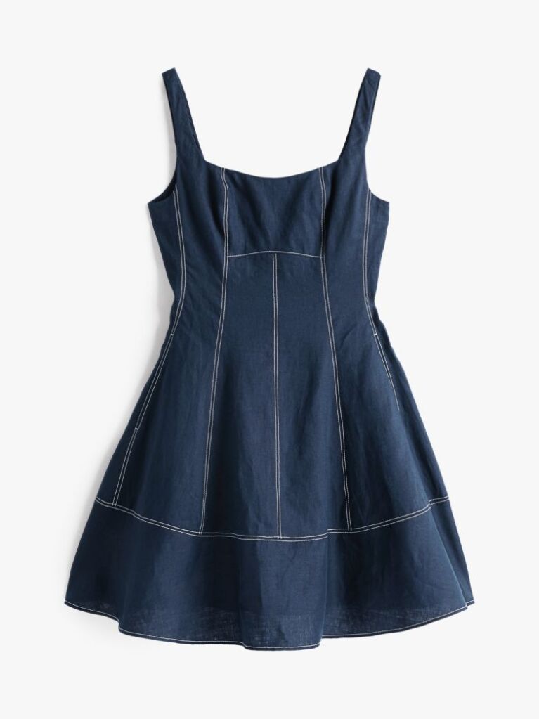 Blue The Sofia Capsule Pure Linen Mini Dress  Women