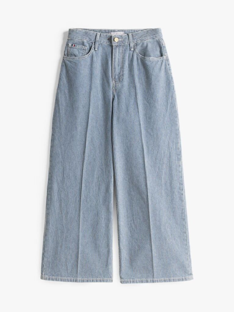 Multi Stripe High Rise Wide Leg Jeans  Women