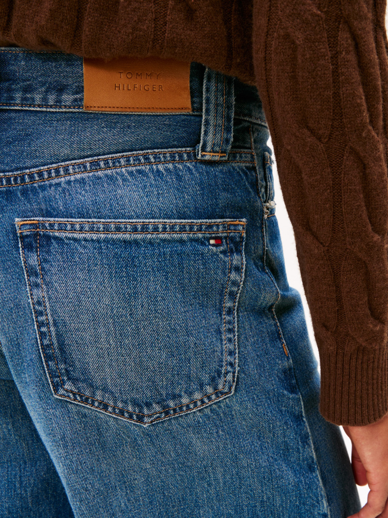 Blue 70s High Rise Wide Leg Jeans  Women