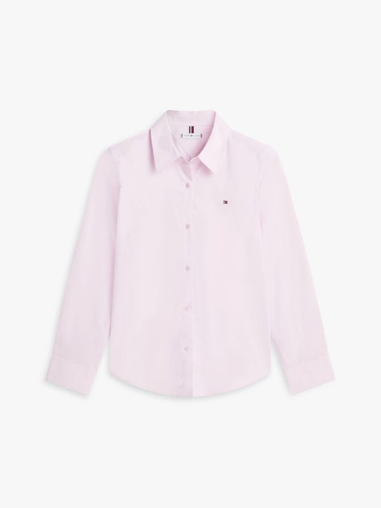 Pink Regular Fit Poplin Shirt  Women