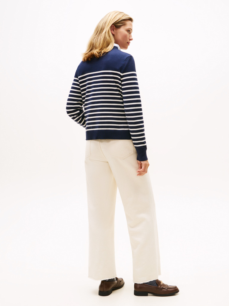 Multi Jersey Gold-Tone Button Jumper  Women