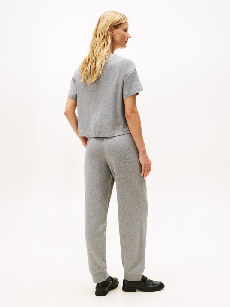 Grey Logo Appliqué Relaxed T-Shirt  Women