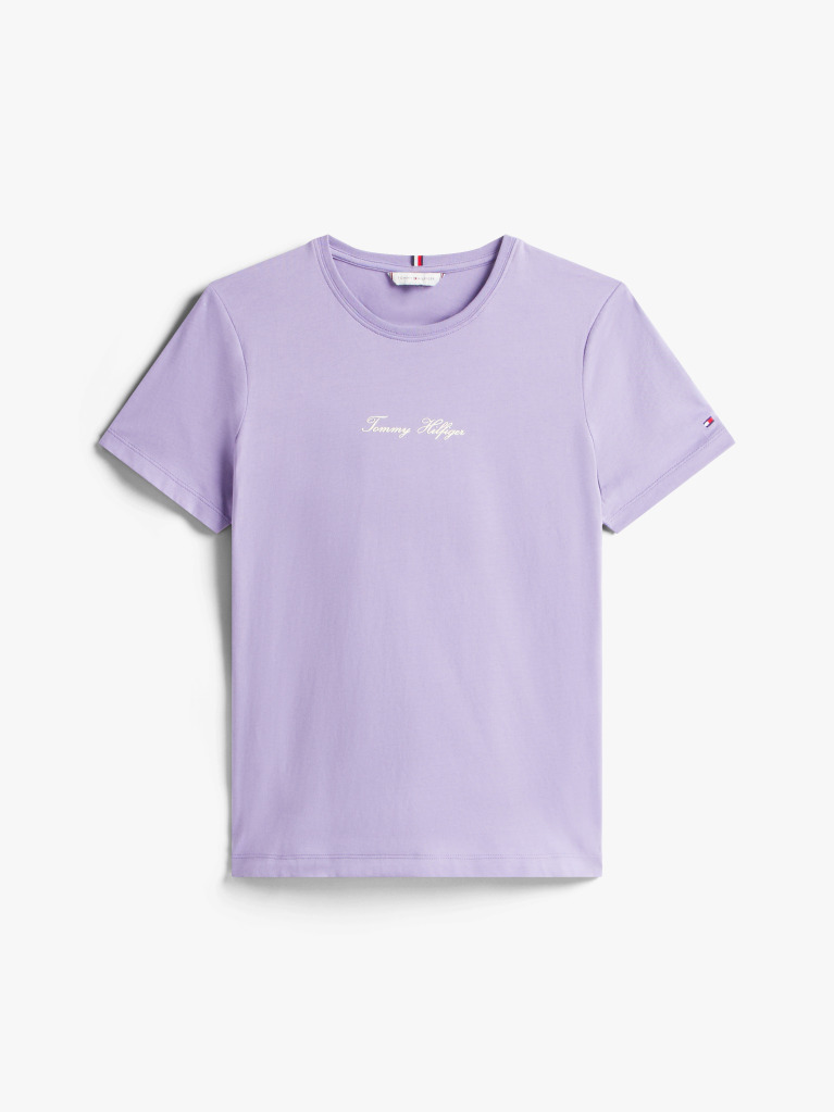 Μωβ T-Shirt Με Λογότυπο  Γυναίκες