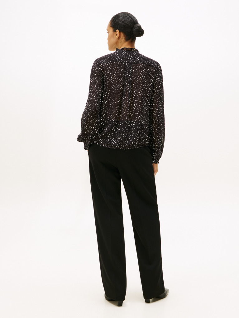 Multi Viscose Georgette Long Sleeve Blouse  Women