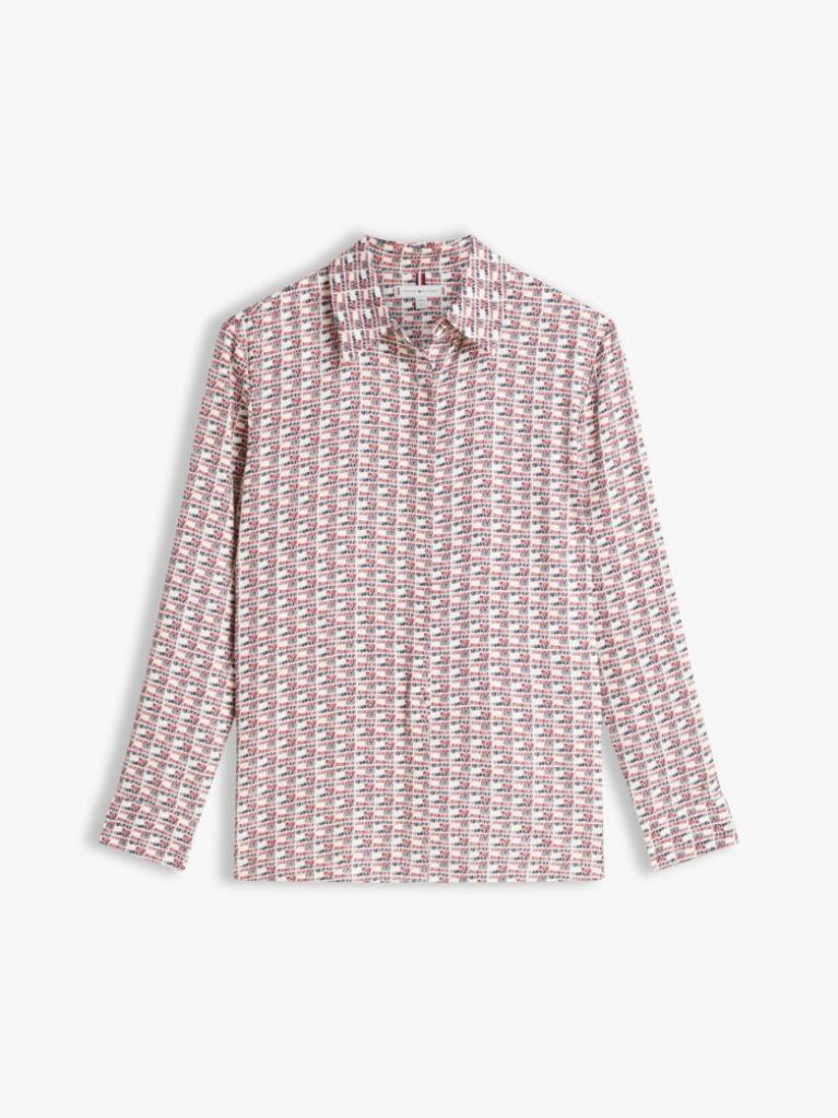Multi Regular Fit Concealed Placket Twill Shirt  Women