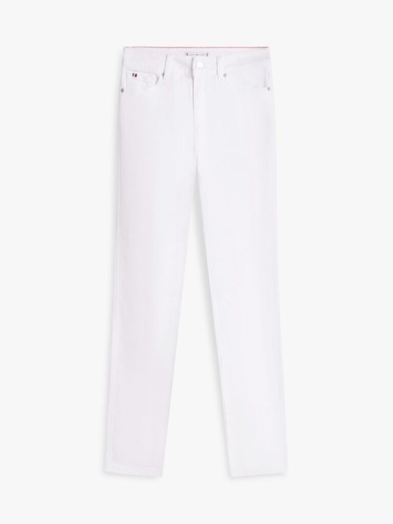 White Mid Rise Slim Jeans  Women