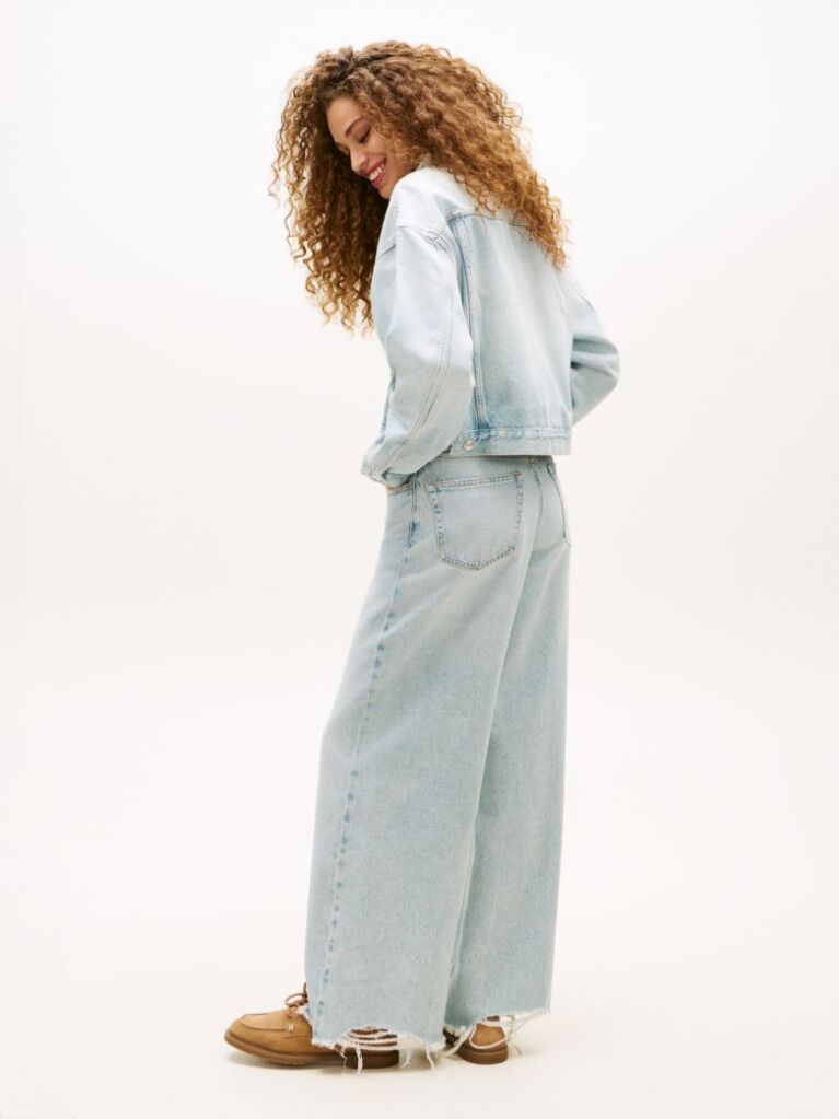 Blue Heritage Relaxed Short Denim Trucker Jacket  Women