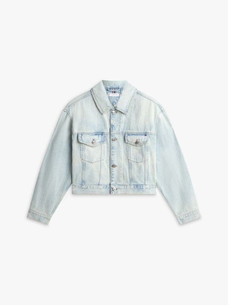 Blue Heritage Relaxed Short Denim Trucker Jacket  Women