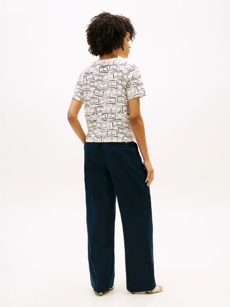 Multi Interlock Knit Boxy T-Shirt  Women