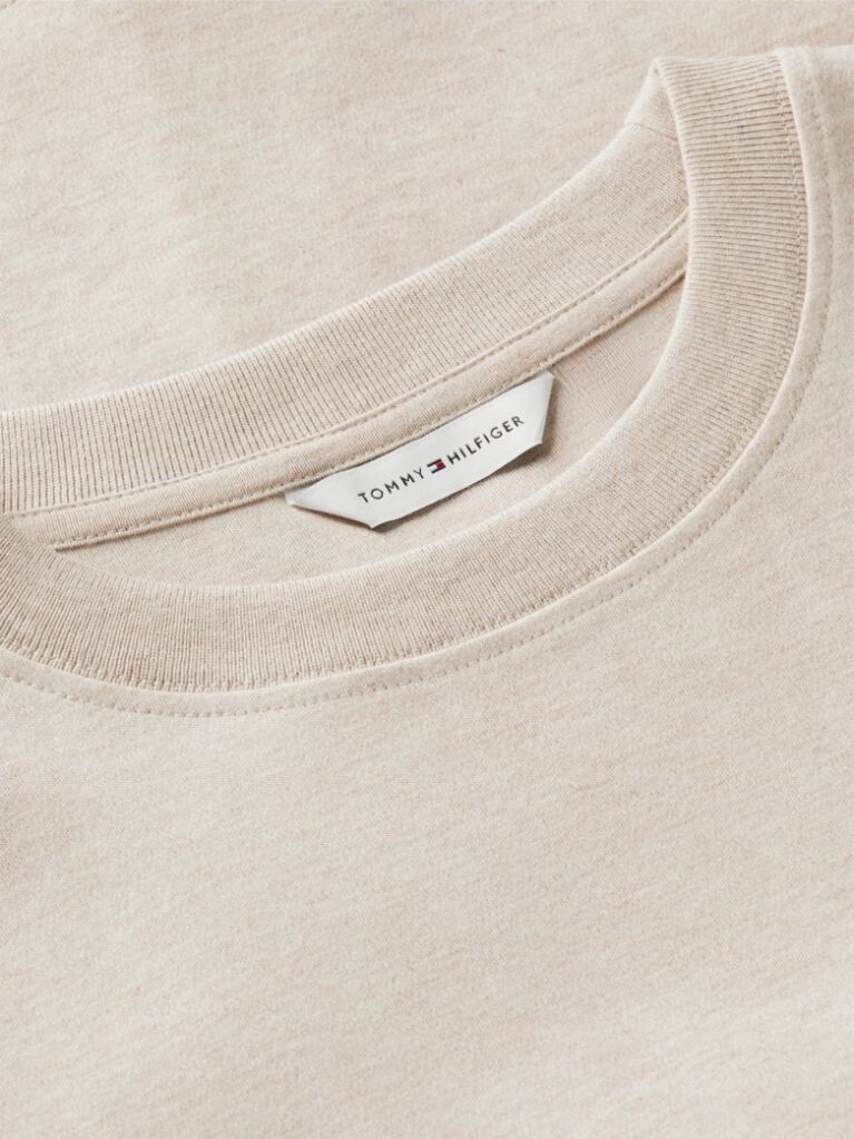 Μπεζ Boxy T-Shirt Με Πλέξη Interlock  Γυναίκες