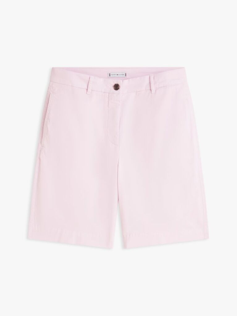 Purple Washed Regular Chino Bermuda Shorts  Women