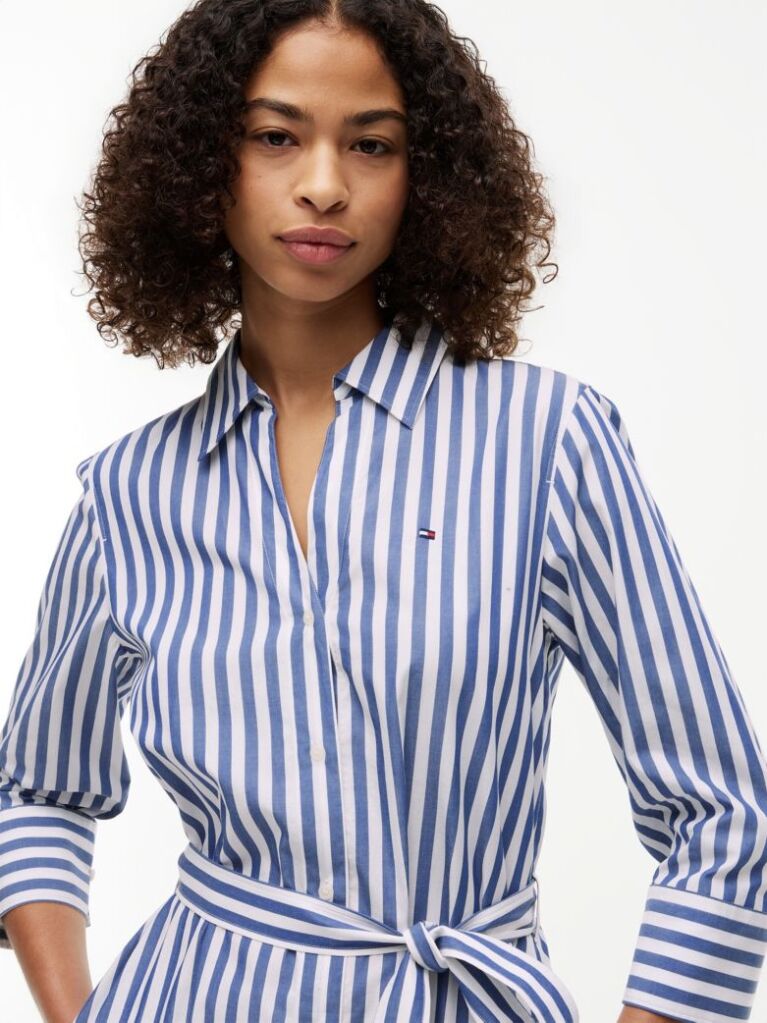Multi Belted Relaxed Midi Shirt Dress  Women