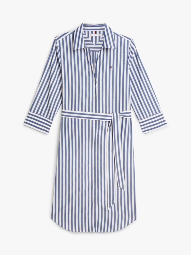 Multi Belted Relaxed Midi Shirt Dress  Women