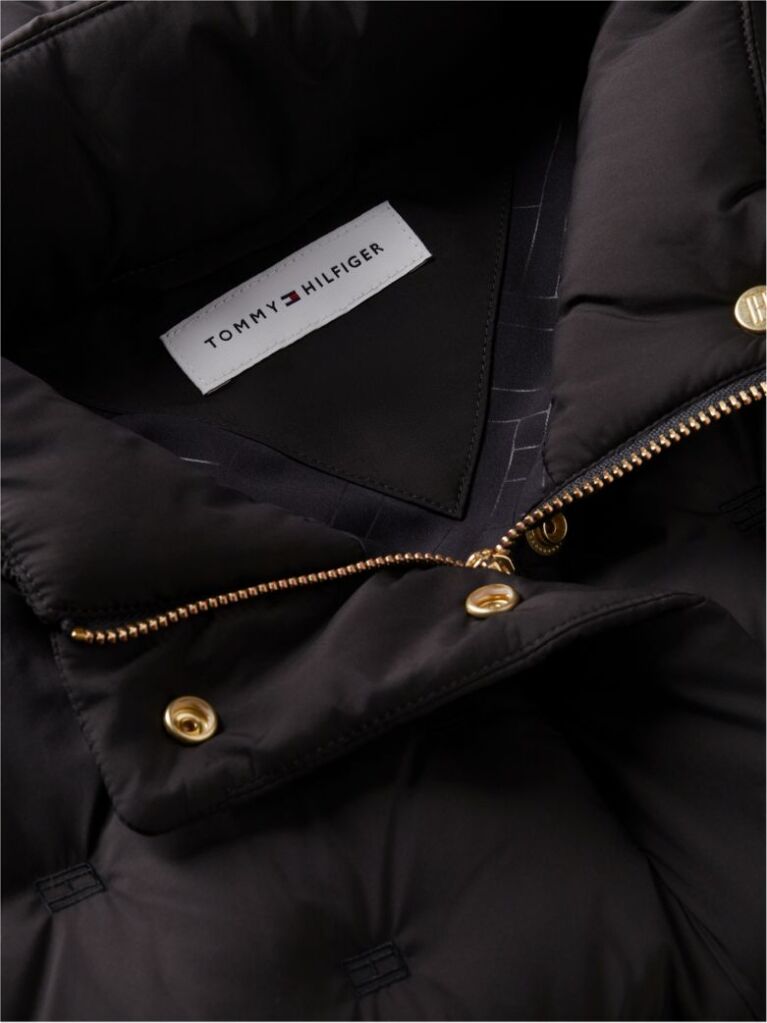 Black Flag Down Lightweight Quilted Gilet  Women