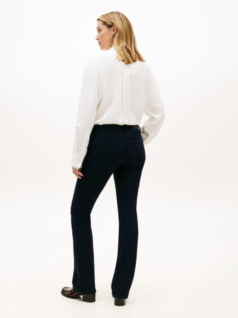 Blue High Rise Bootcut Jeans  Women