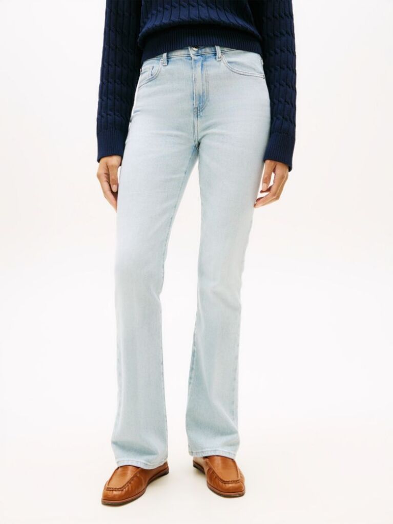 Blue Faded Mid Rise Bootcut Jeans  Women